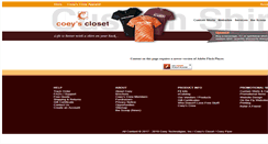 Desktop Screenshot of coeyscloset.com